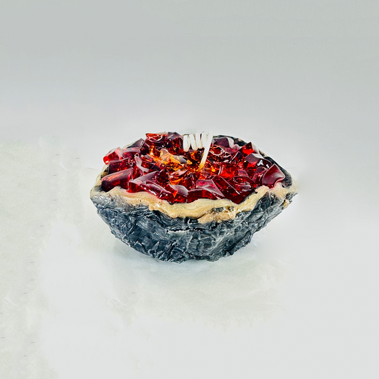 Gem stones candle